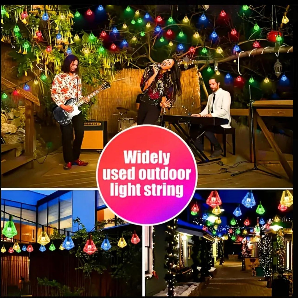 سلسلة مصابيح زخرفية 3M 40-LED - مصابيح خرافية تعمل بالطاقة بقابس 3 دبابيس للمنزل والحفلات والمهرجانات