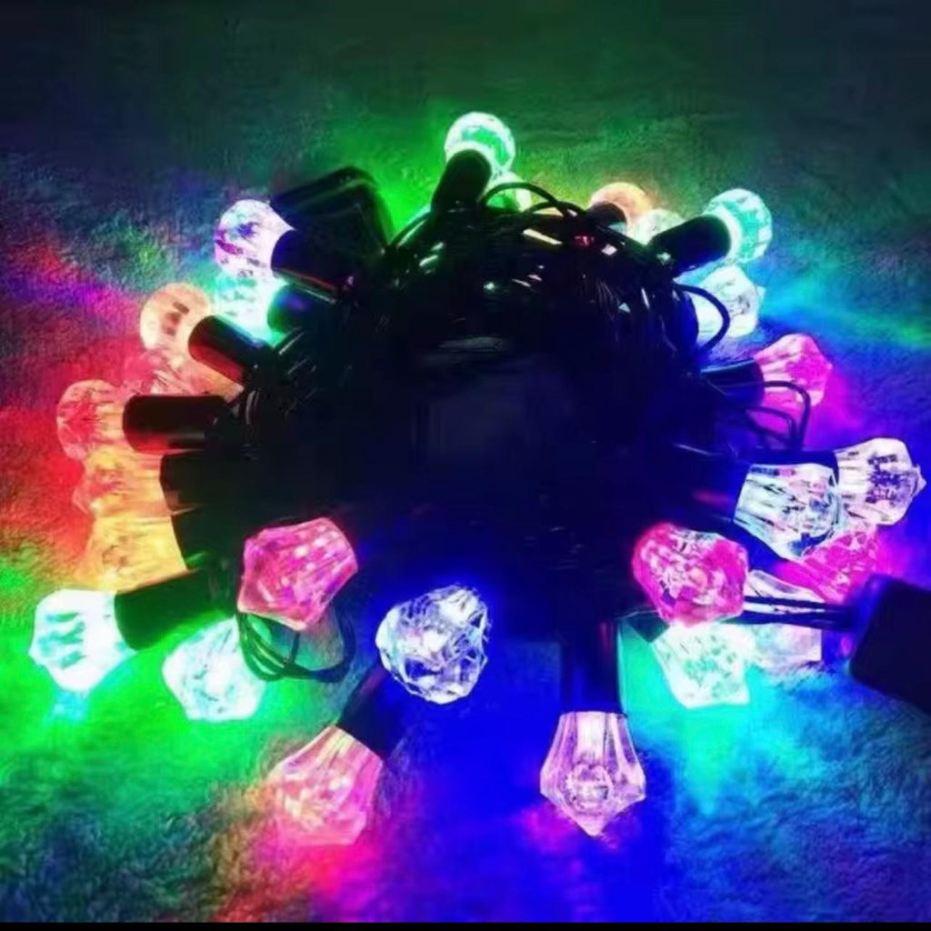 سلسلة مصابيح زخرفية 3M 40-LED - مصابيح خرافية تعمل بالطاقة بقابس 3 دبابيس للمنزل والحفلات والمهرجانات