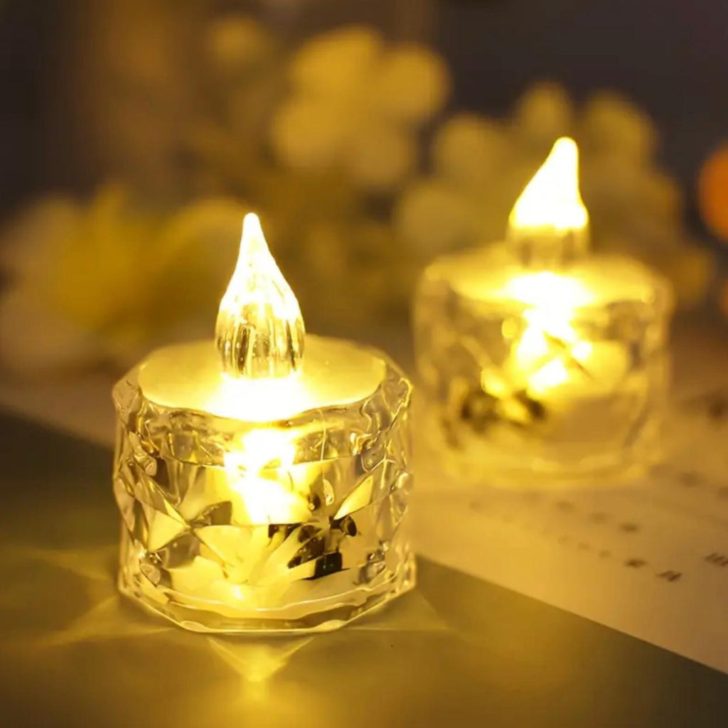 Crystal-Look LED Candle Light – Battery Operated