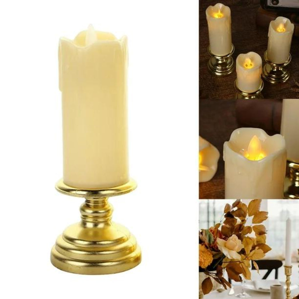 3-Piece LED Candle Light Set Battery Powered Home Décor