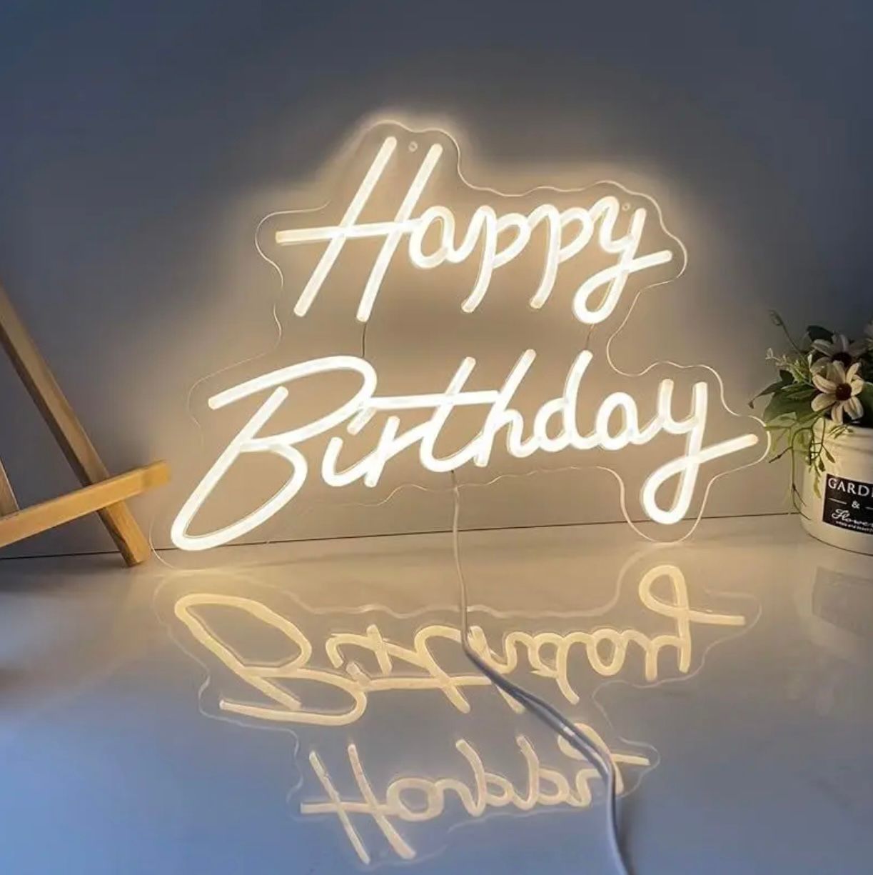 لافتة LED دافئة لعيد ميلاد سعيد - لوحة فنية مضيئة تعمل بمنفذ USB لتزيين الحفلات والغرفة