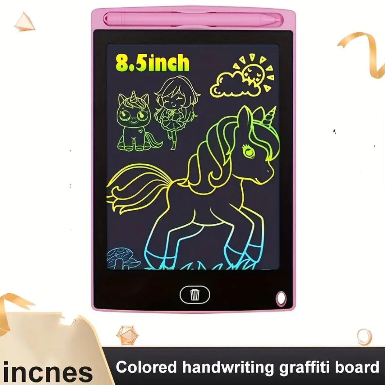 تابلت كتابة LCD - لوحة رسومات الشعار المبتكرة الملونة للأطفال (قابلة لإعادة الاستخدام وتعليمية)