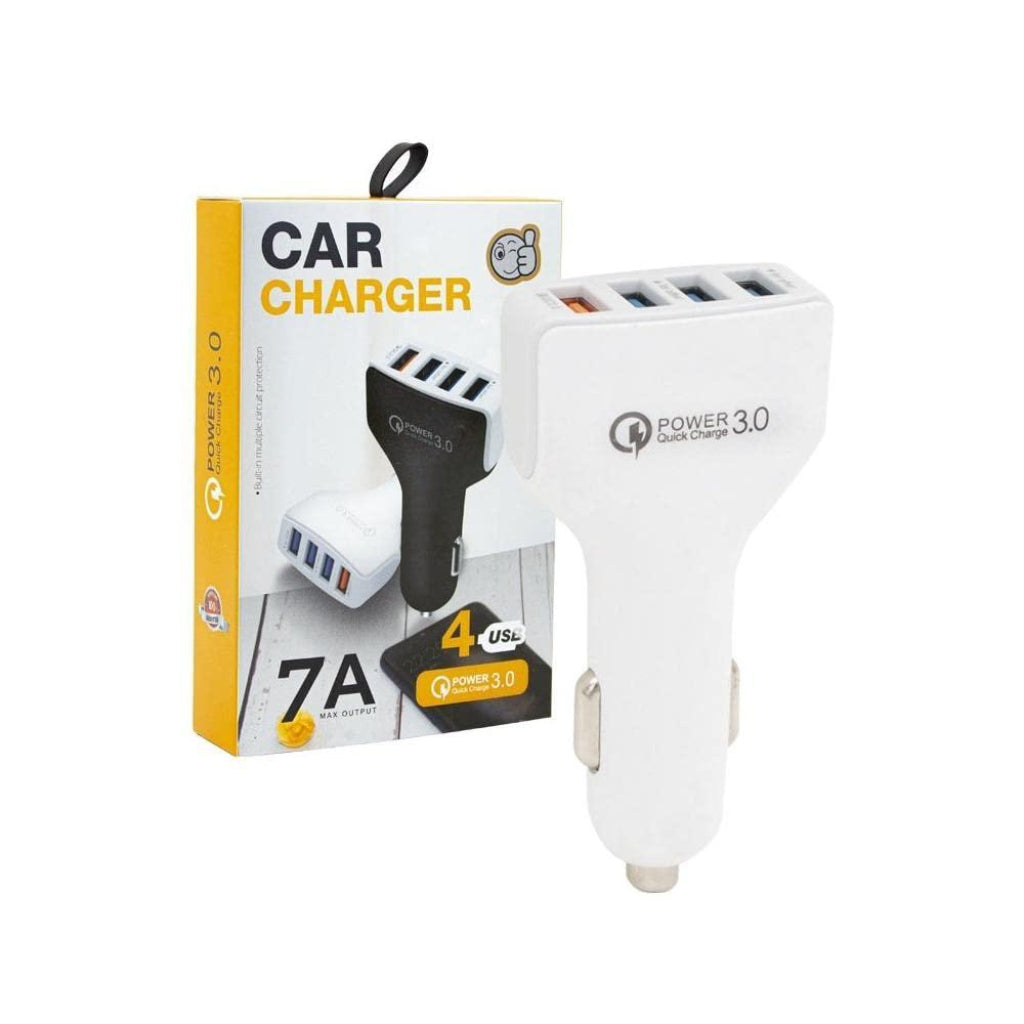 USB Car Charger 4 Ports Car Power Adapter Fast ChargingΒ