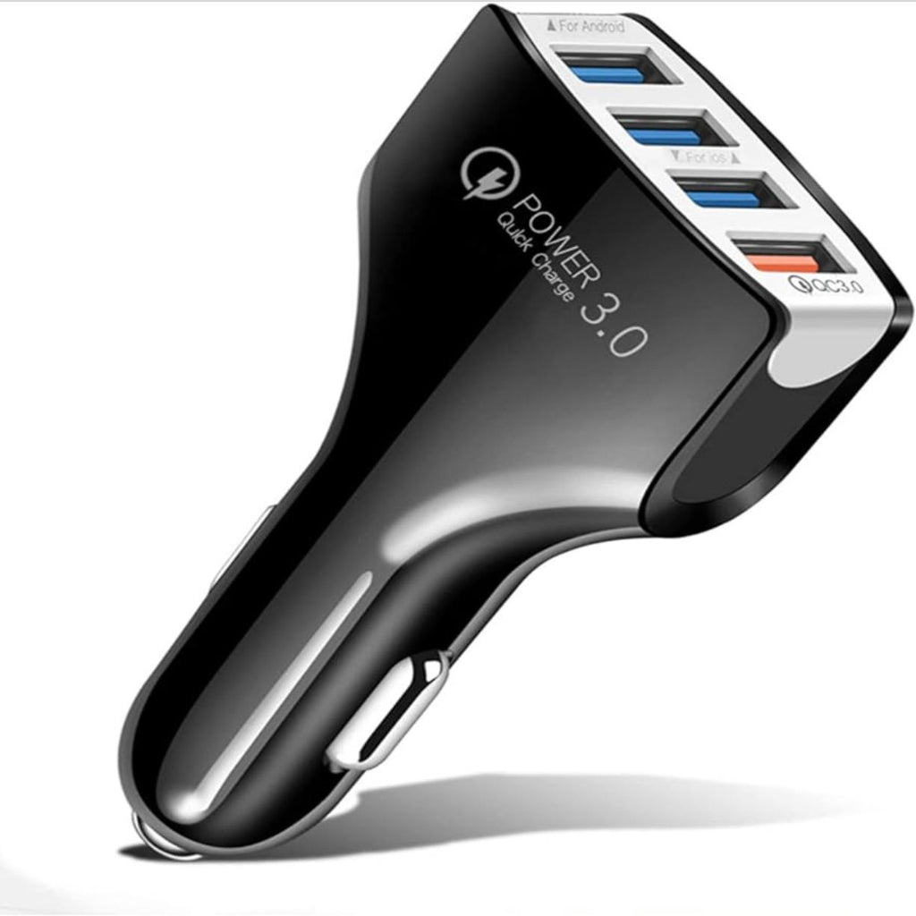 USB Car Charger 4 Ports Car Power Adapter Fast ChargingΒ