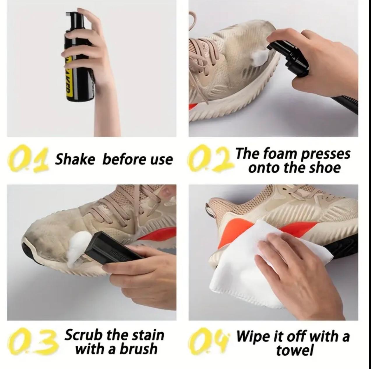 Sneaker Cleaning Kit – Complete Shoe Care Set with Foam Cleaner & Brush