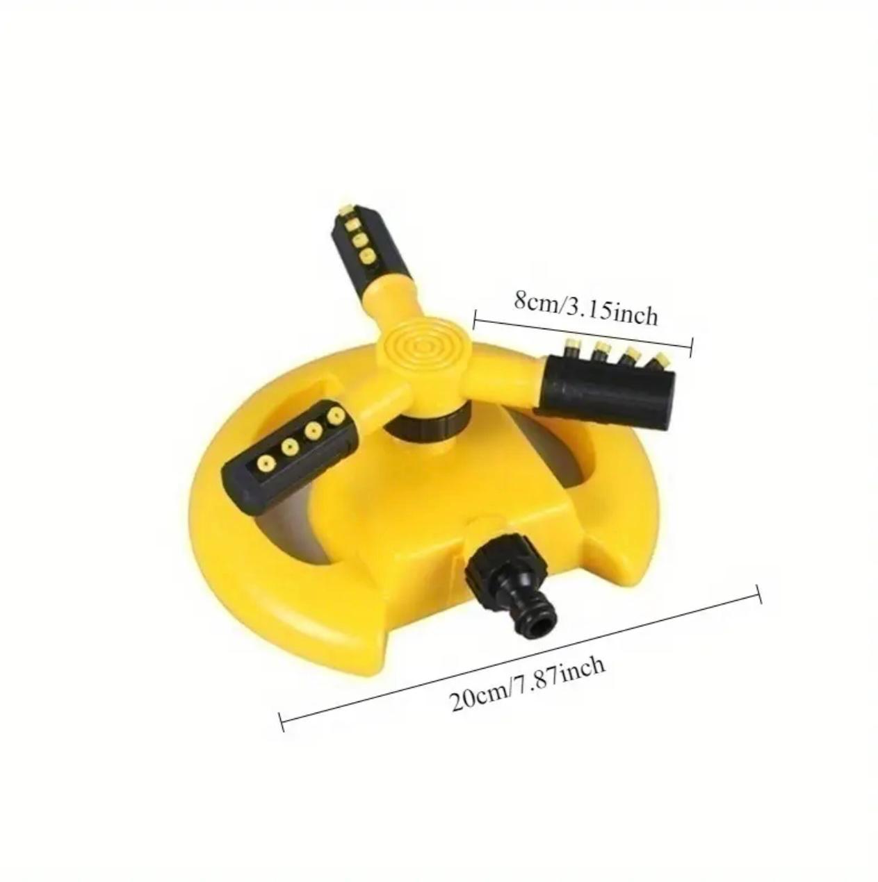 360° Automatic Rotating Garden Sprinkler – 3-Way Adjustable Watering System