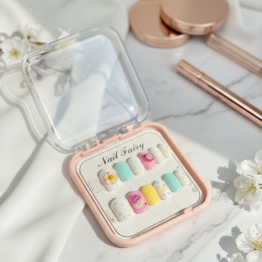 مجموعة تزيين الأظافر مكونة من 12 قطعة - طراز عشوائي أنيق، مجموعة مانيكير كاملة لتصميم الأظافر الإبداعي