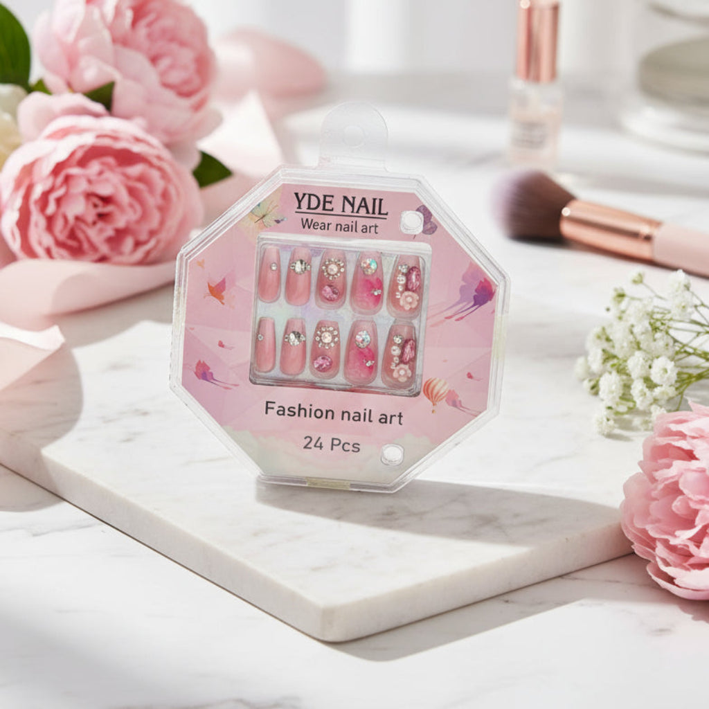 24 Pcs Nail Set β Random Model