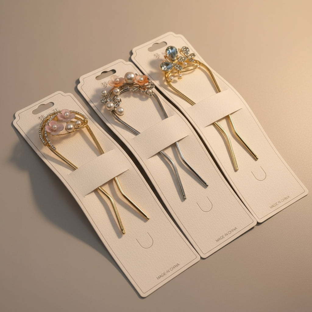 1 Pc Hair Pin – Rhinestone Random Model, Elegant & Stylish Design