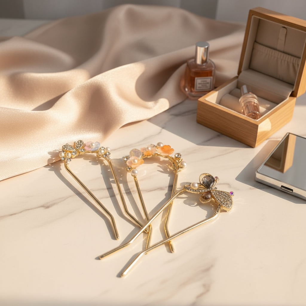 1 Pc Hair Pin – Rhinestone Random Model, Elegant & Stylish Design