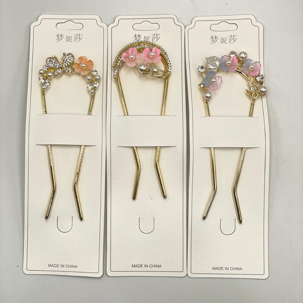 1 Pc Hair Pin – Rhinestone Random Model, Elegant & Stylish Design