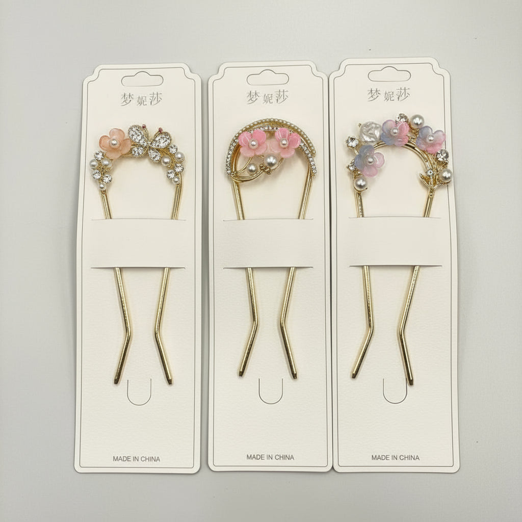 1 Pc Hair Pin – Rhinestone Random Model, Elegant & Stylish Design