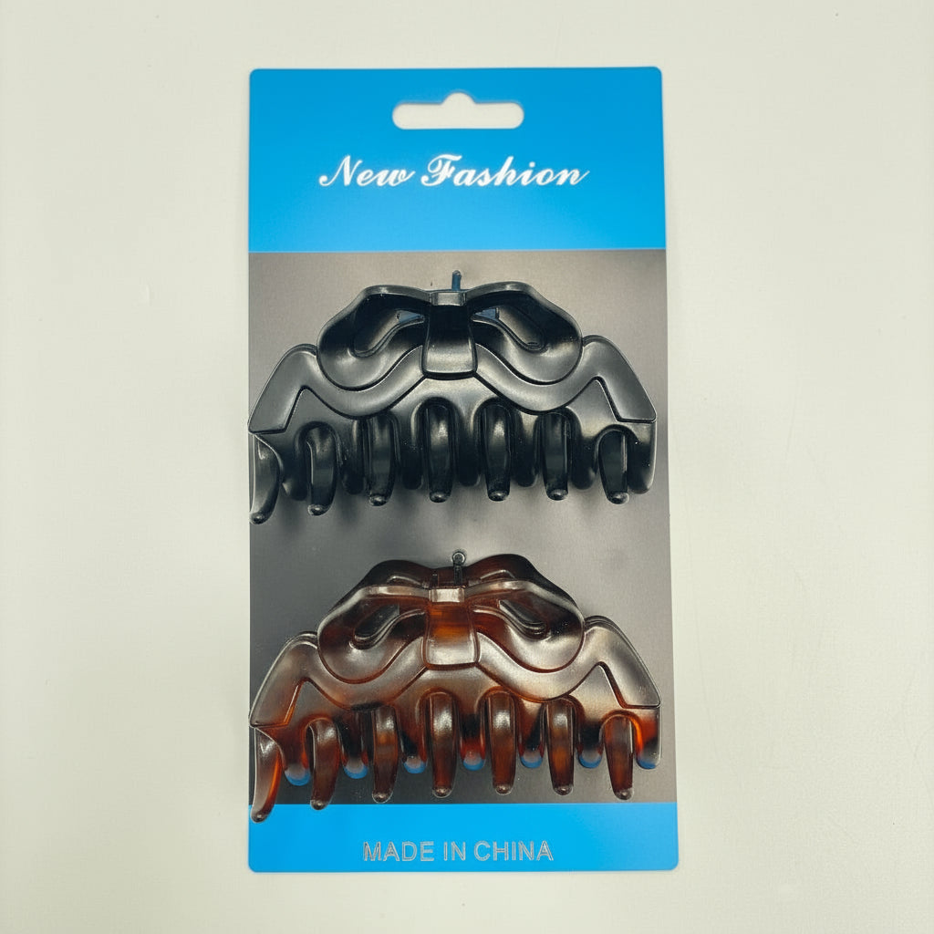2 Pcs Hair Clip Set – Random Models, Stylish & Durable Design