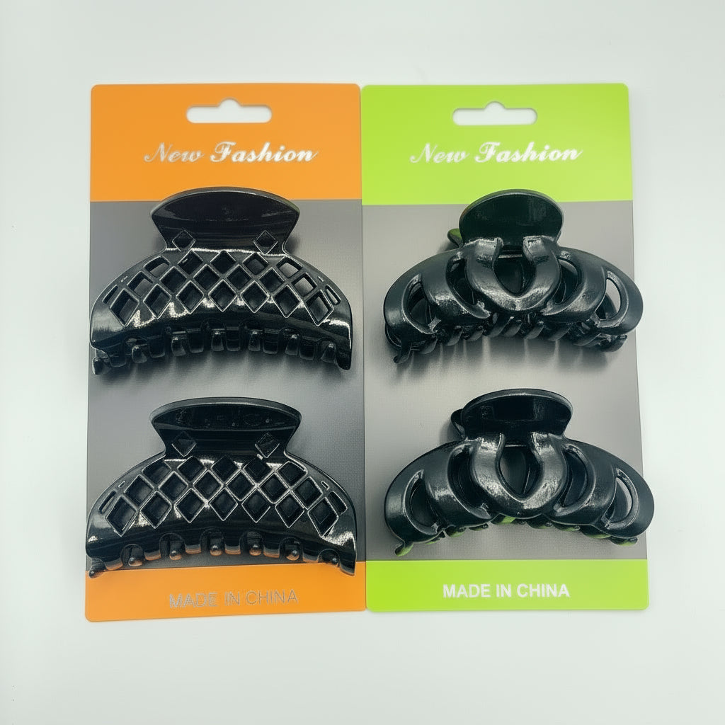 2 Pcs Hair Clip Set – Random Models, Stylish & Durable Design