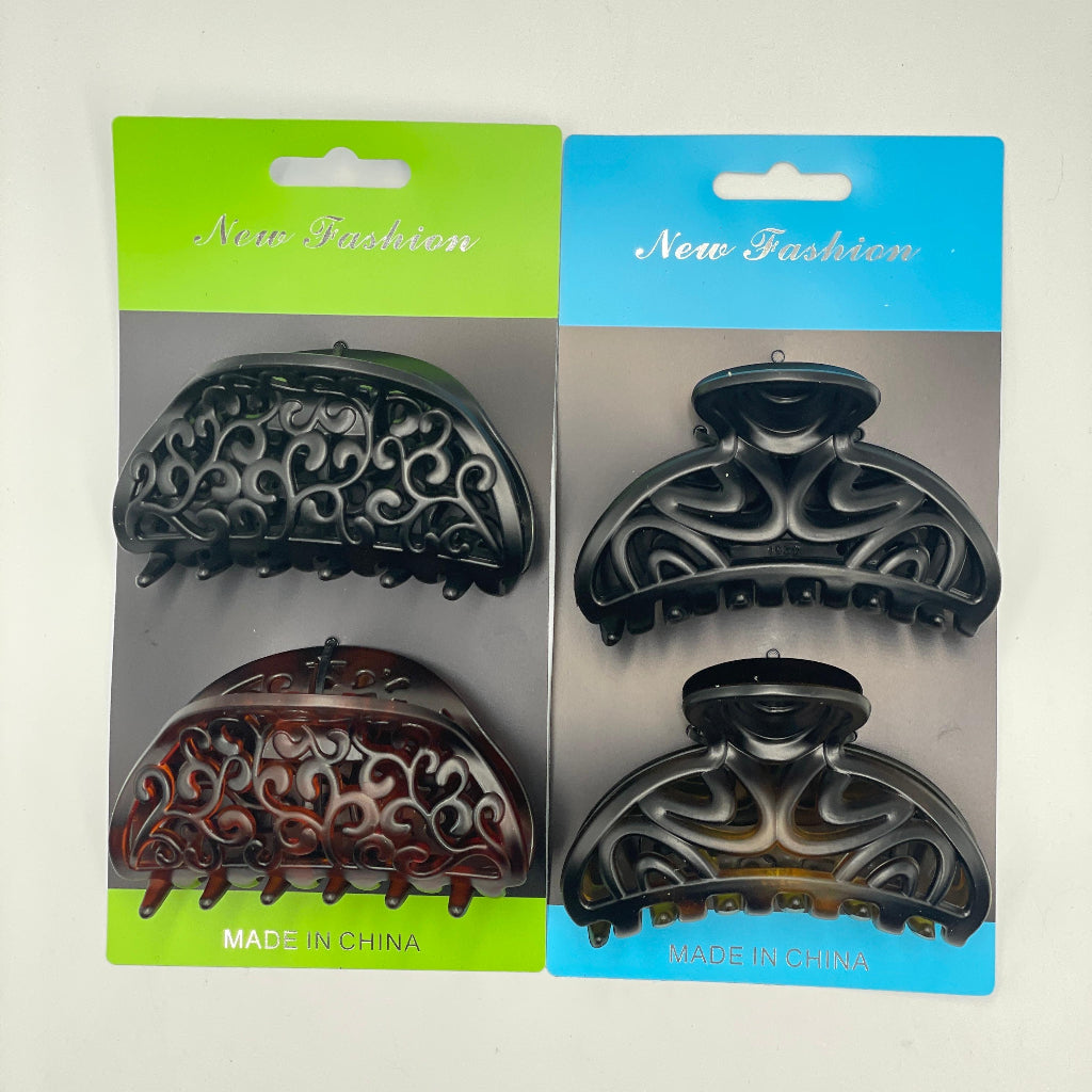 2 Pcs Hair Clip Set – Random Models, Stylish & Durable Design