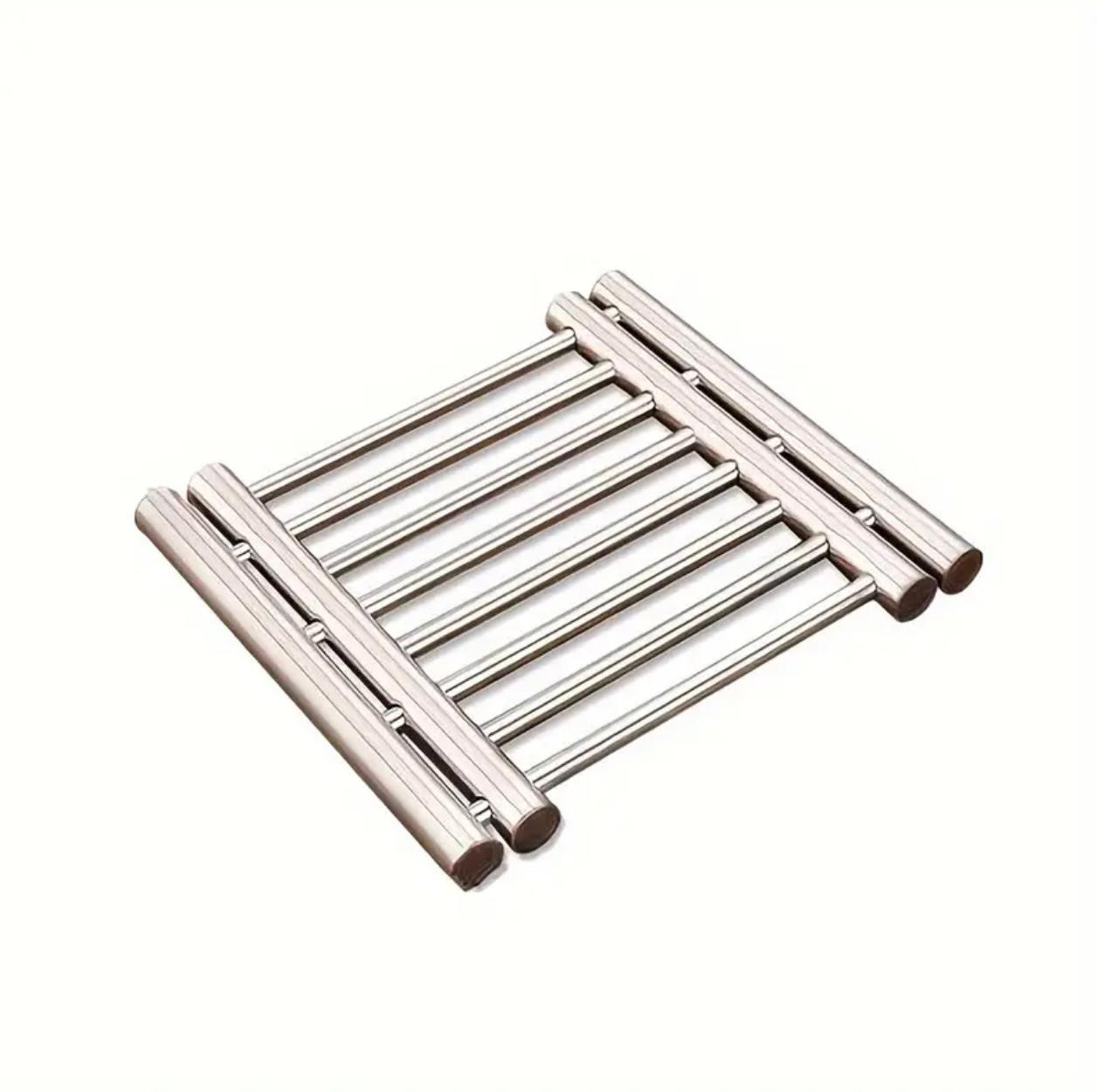Stainless Steel Expandable Trivet – Adjustable Heat-Resistant Pot Holder & Kitchen Mat