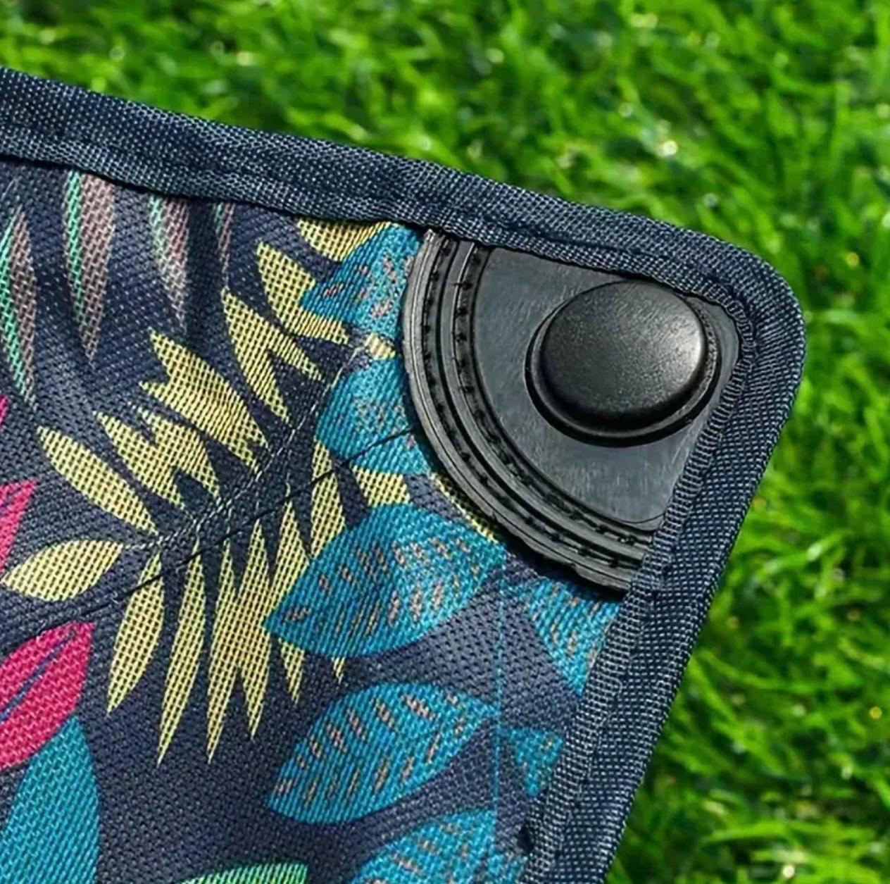 Portable Collapsible Stool – Tropical Leaf Design Travel Chair