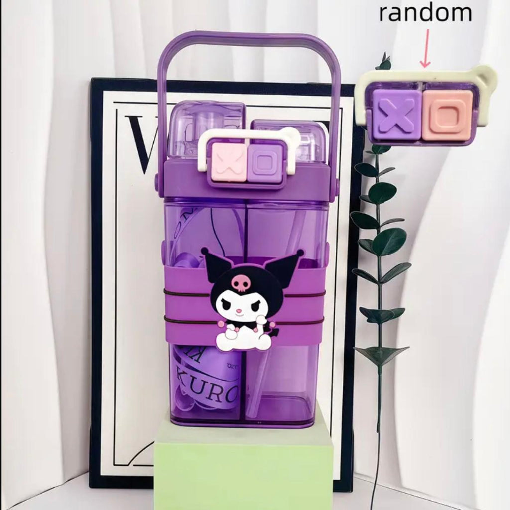 Dual Spout Straw Water Bottle – Kids’ Portable Drinkware