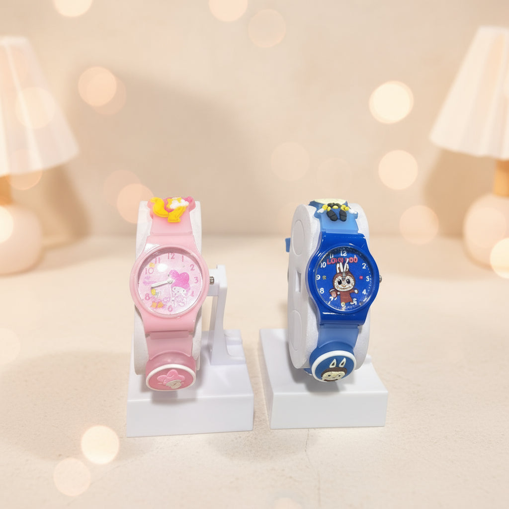 Kids Hello Kitty & Kuromi Lighting Watch β Cute LED Wristwatch for Girls