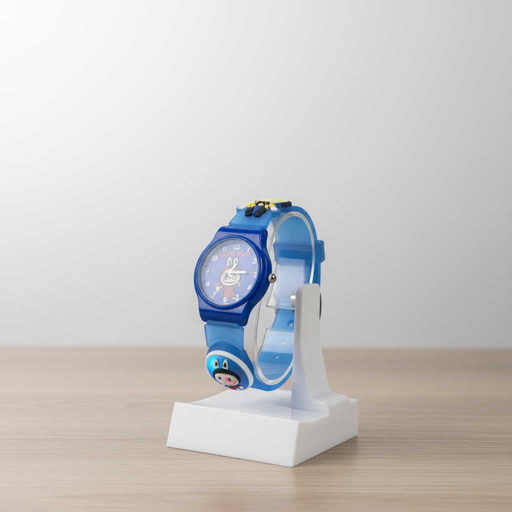 ساعة الإضاءة هالو كيتي وكورومي للأطفال - ساعة يد لطيفة بإضاءة LED للفتيات