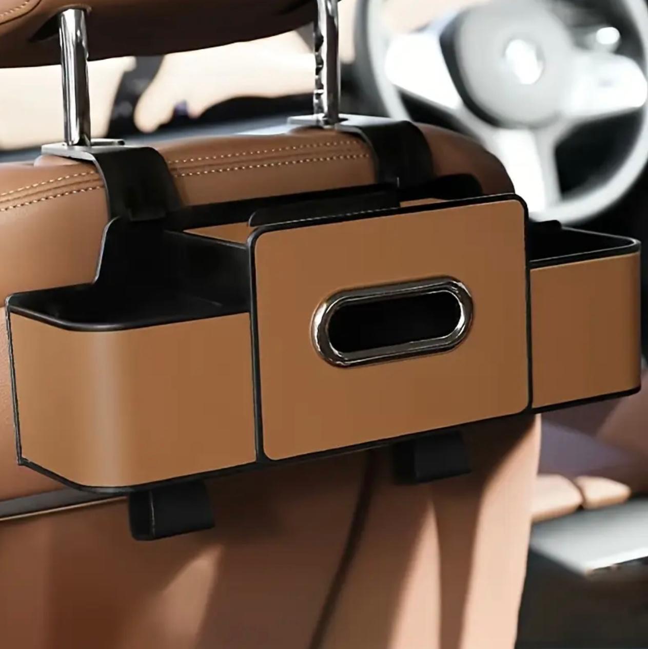 Premium Car Seat Back Organizer with Adjustable Hooks