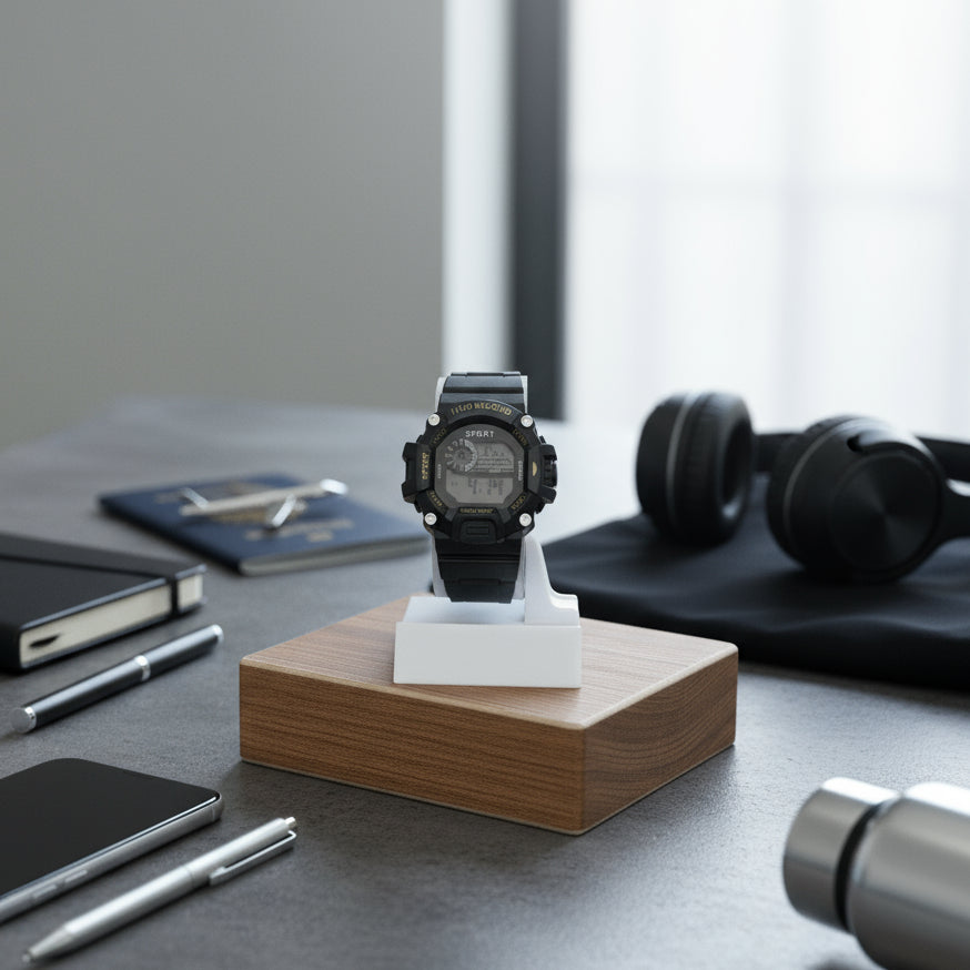 ساعة رياضية رجالية – ساعة يد رقمية أنيقة ومتينة