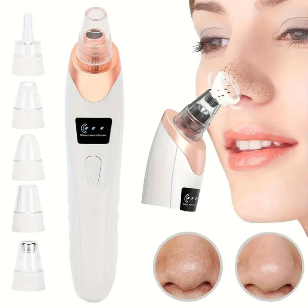 Rechargeable Blackhead Remover & Pore Cleanser Kit β Deep Cleaning, USB Charging & Adjustable Suction