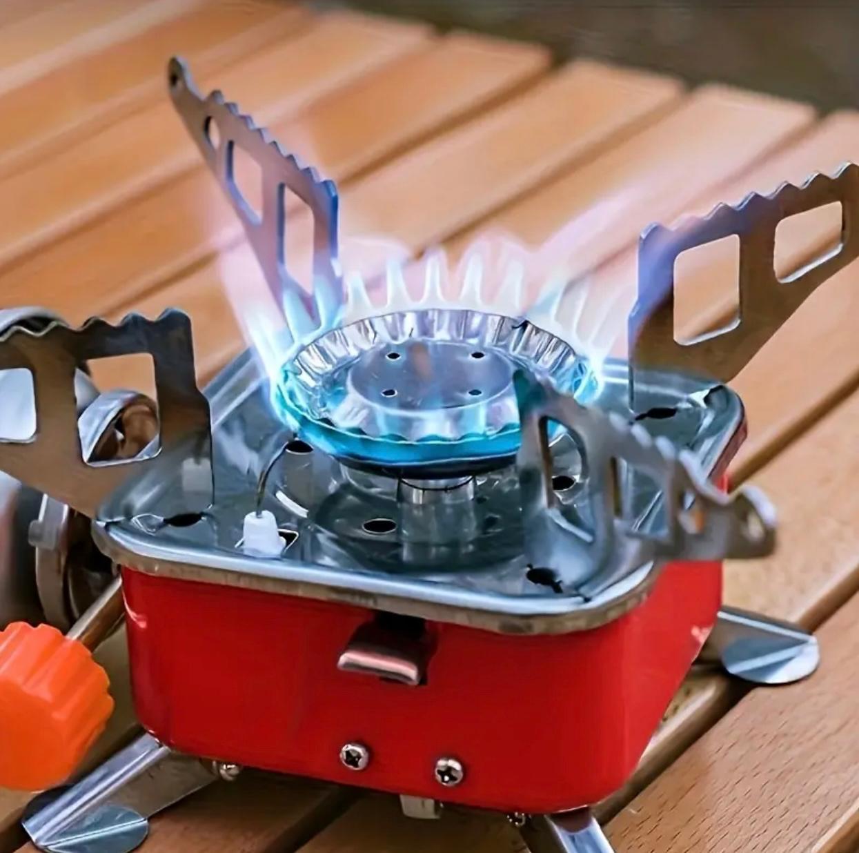 Portable Gas Camping Stove with Ignition – Windproof Outdoor Cooker for Camping, Hiking & Picnics