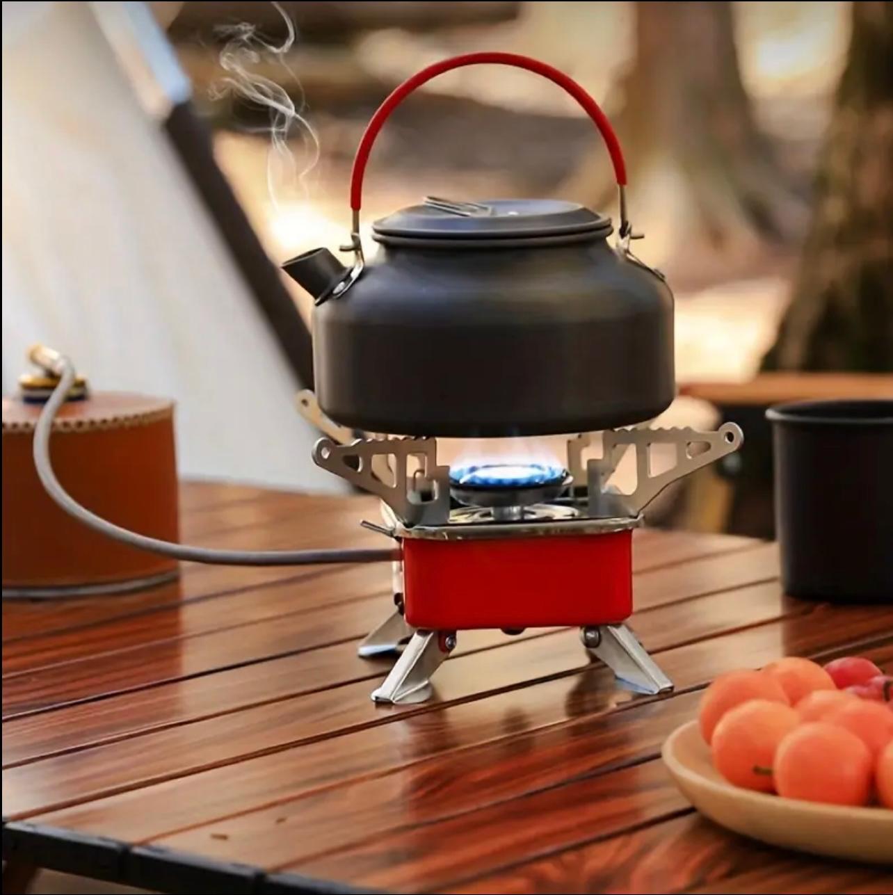 Portable Gas Camping Stove with Ignition – Windproof Outdoor Cooker for Camping, Hiking & Picnics