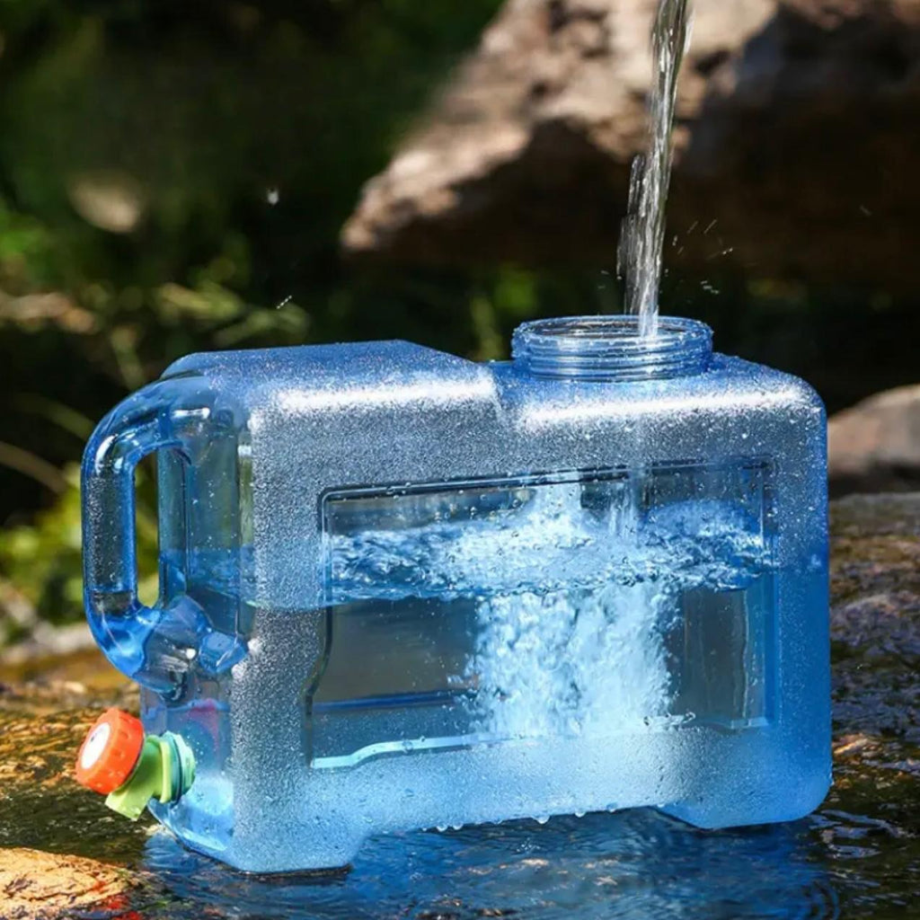 Camping Outdoor Square Bucket with Faucet β Large-Capacity Portable Water Storage Container for Car & Home Use