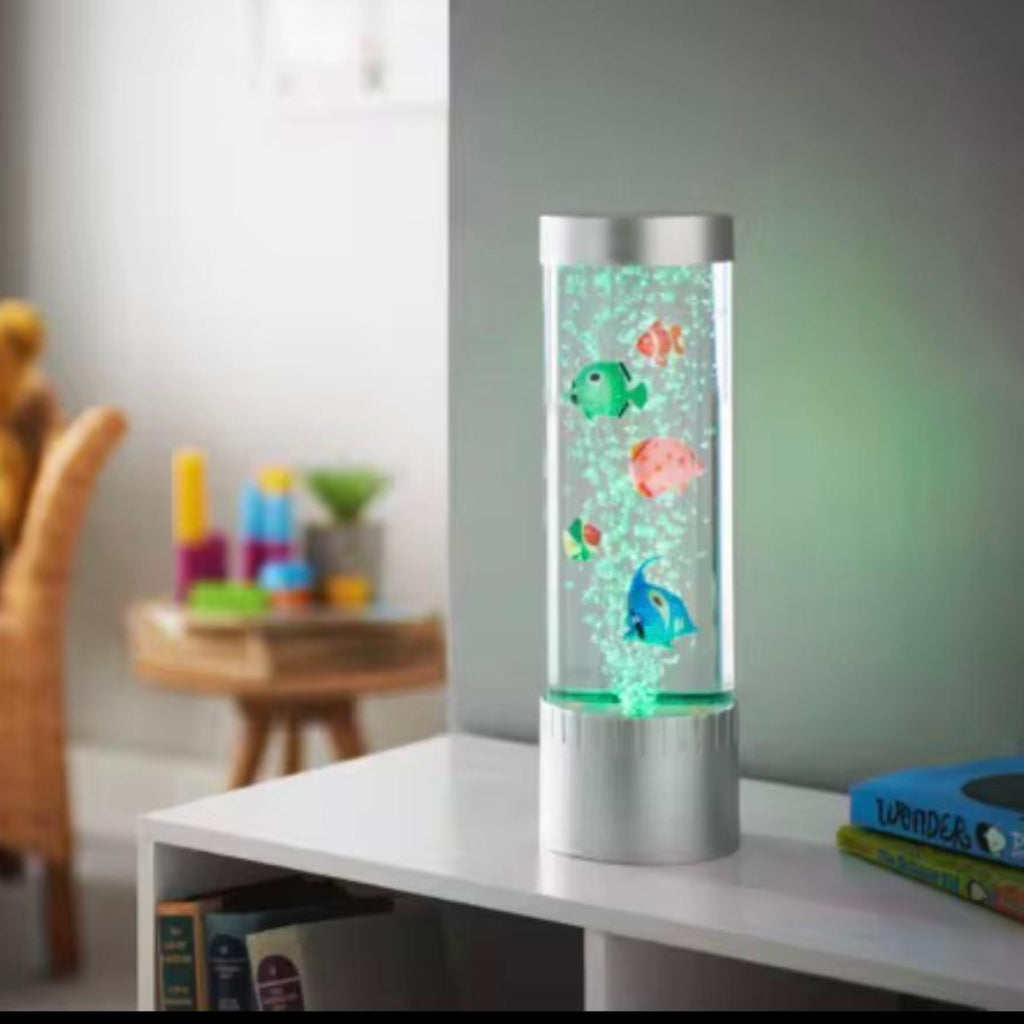 LED Desktop Fish Tank β Fantasy Fish Lamp with Bubble Lights & Water Dancing Tube