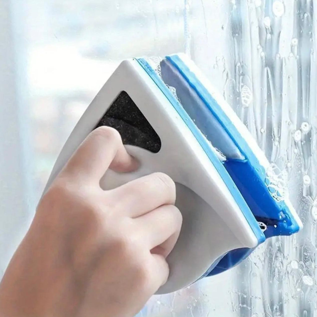 Triangular Glass Cleaner – Double-Sided Magnetic Window Cleaning Tool