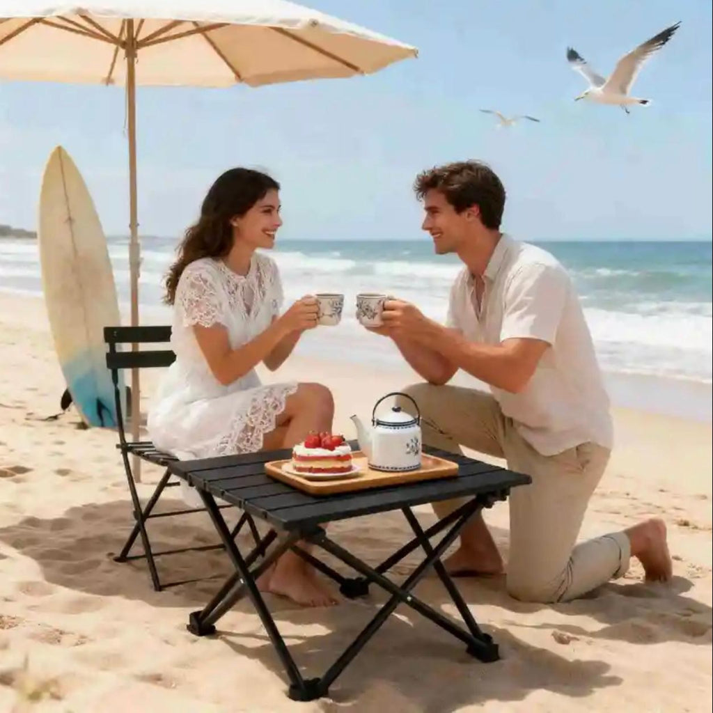 Portable Folding Outdoor Table – Heavy-Duty Stainless Steel, Waterproof & Lightweight Design