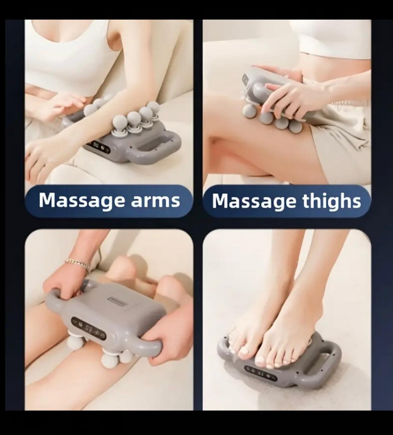 جهاز تدليك قابل لإعادة الشحن - أداة استرخاء مدمجة وقوية ومؤتمتة بالكامل