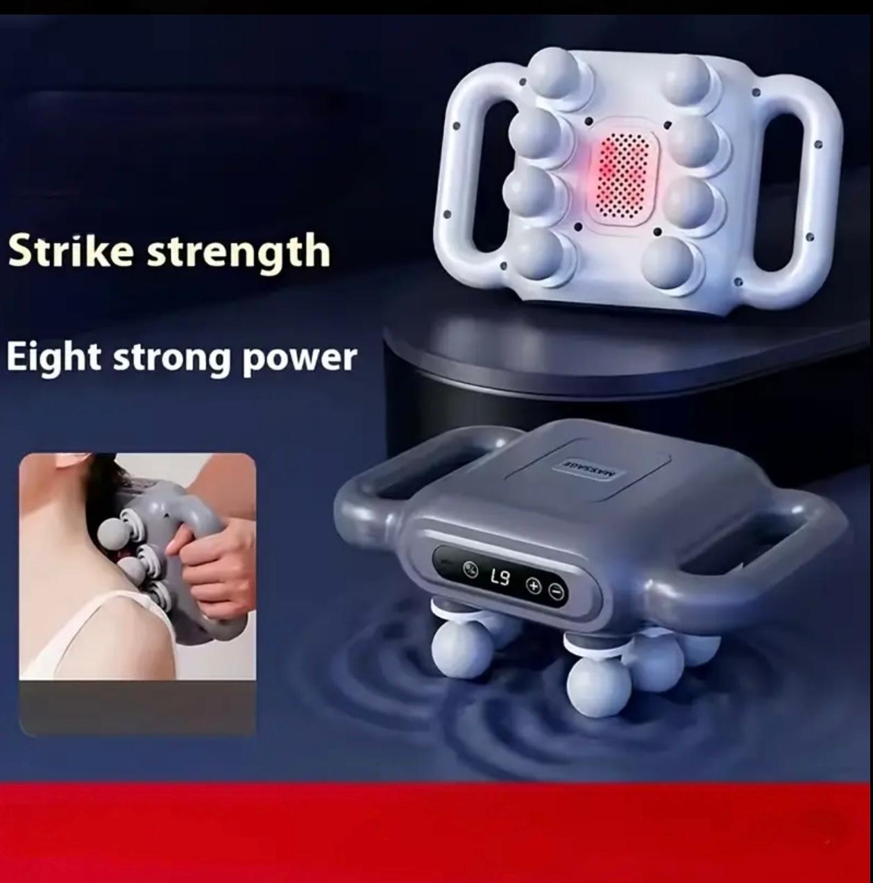 جهاز تدليك قابل لإعادة الشحن - أداة استرخاء مدمجة وقوية ومؤتمتة بالكامل