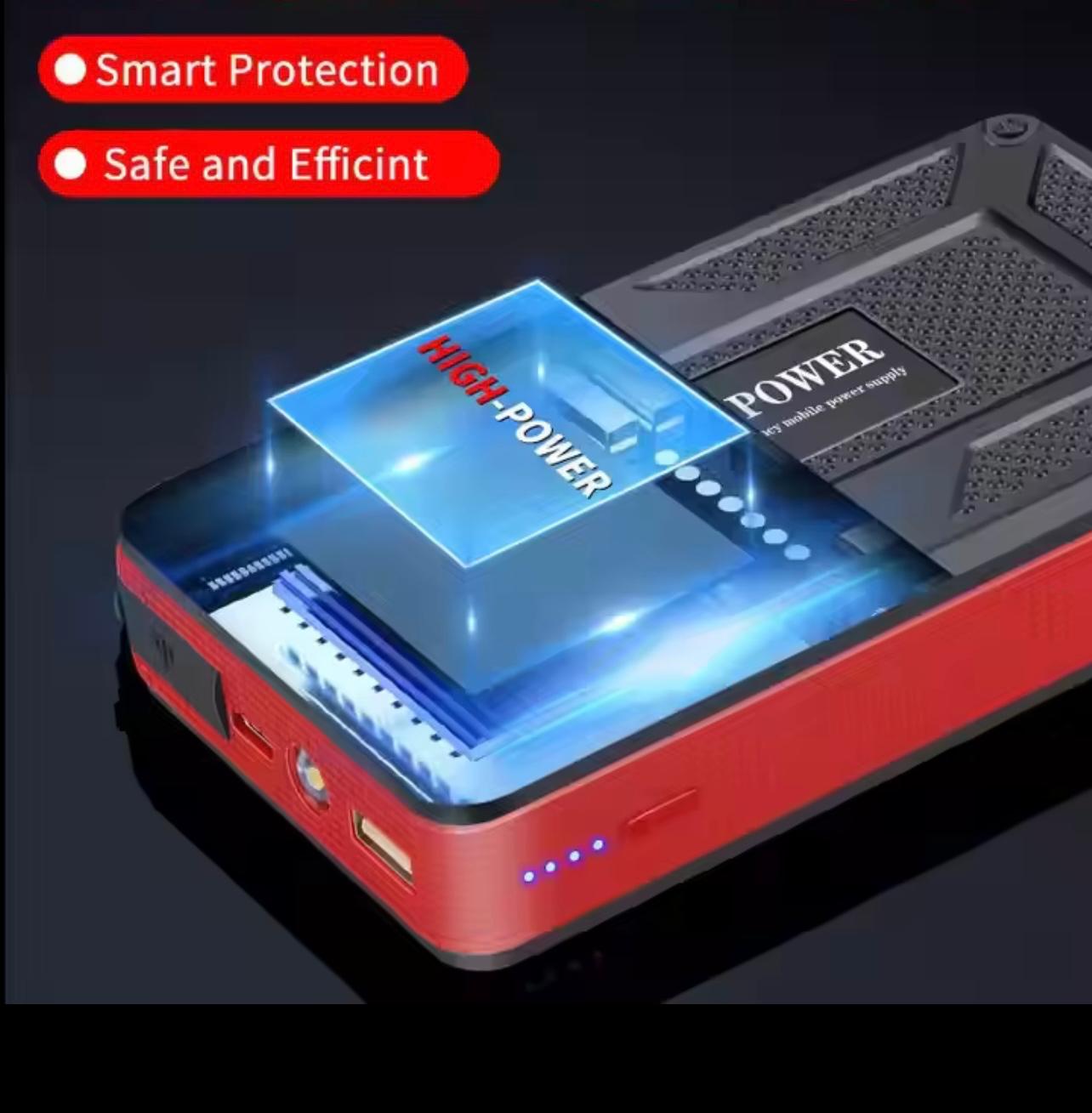 Car Jump Starter & All-in-One Portable Battery Charger – Powerful Emergency Booster Pack