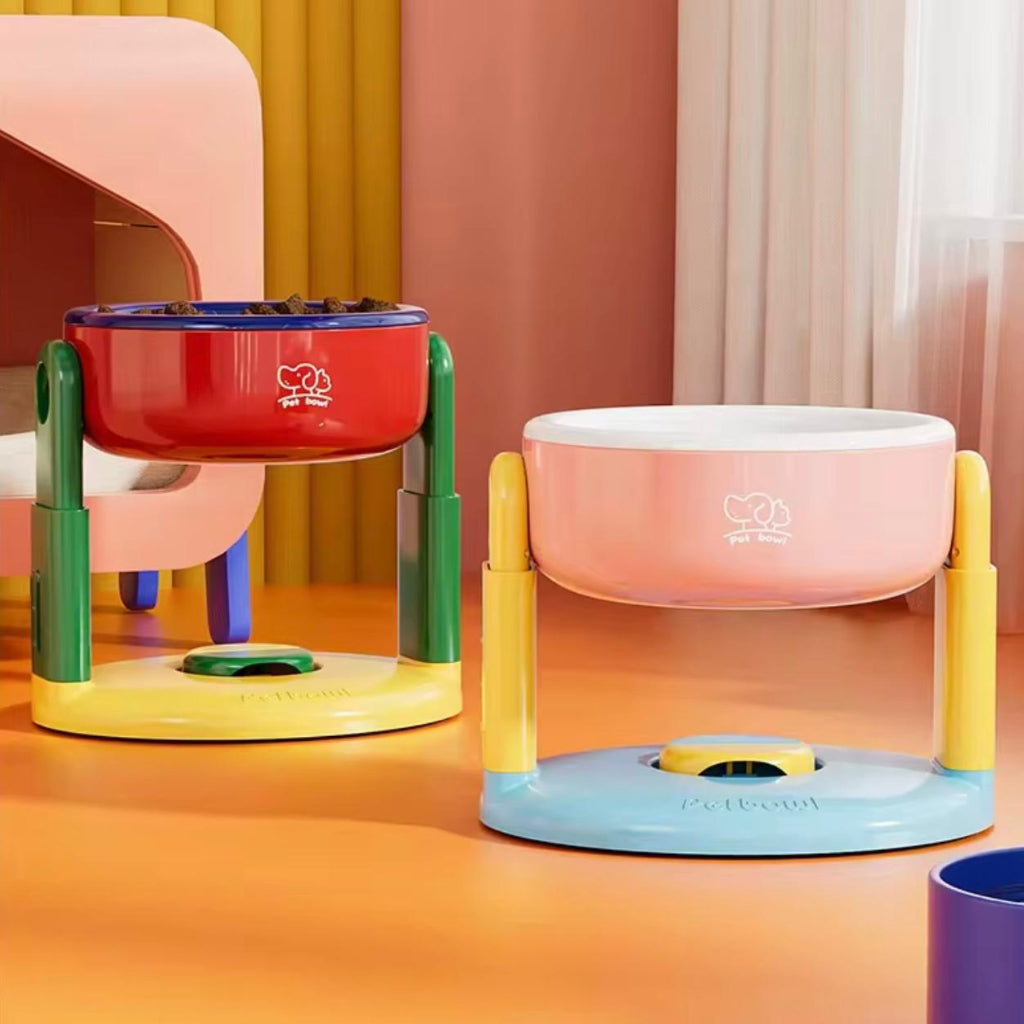 Adjustable Suction Pet Bowl – Anti-Spill, Anti-Tip Design for Cats & Dogs