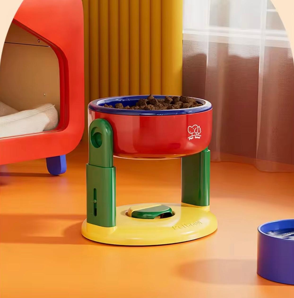 Adjustable Suction Pet Bowl – Anti-Spill, Anti-Tip Design for Cats & Dogs