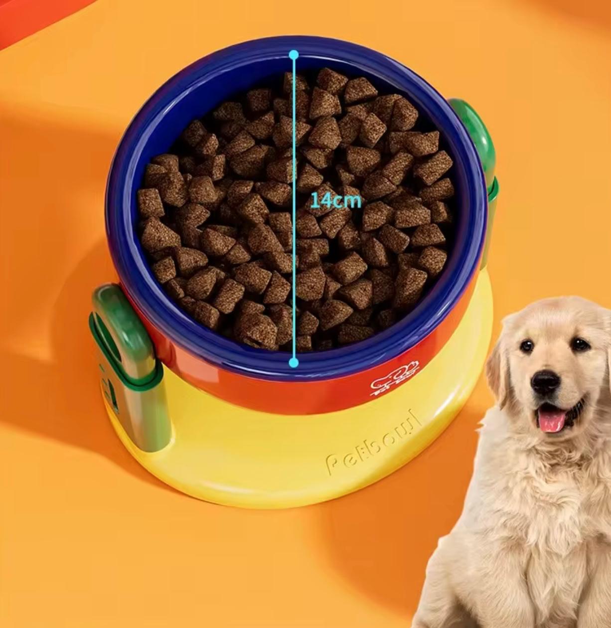 Adjustable Suction Pet Bowl – Anti-Spill, Anti-Tip Design for Cats & Dogs