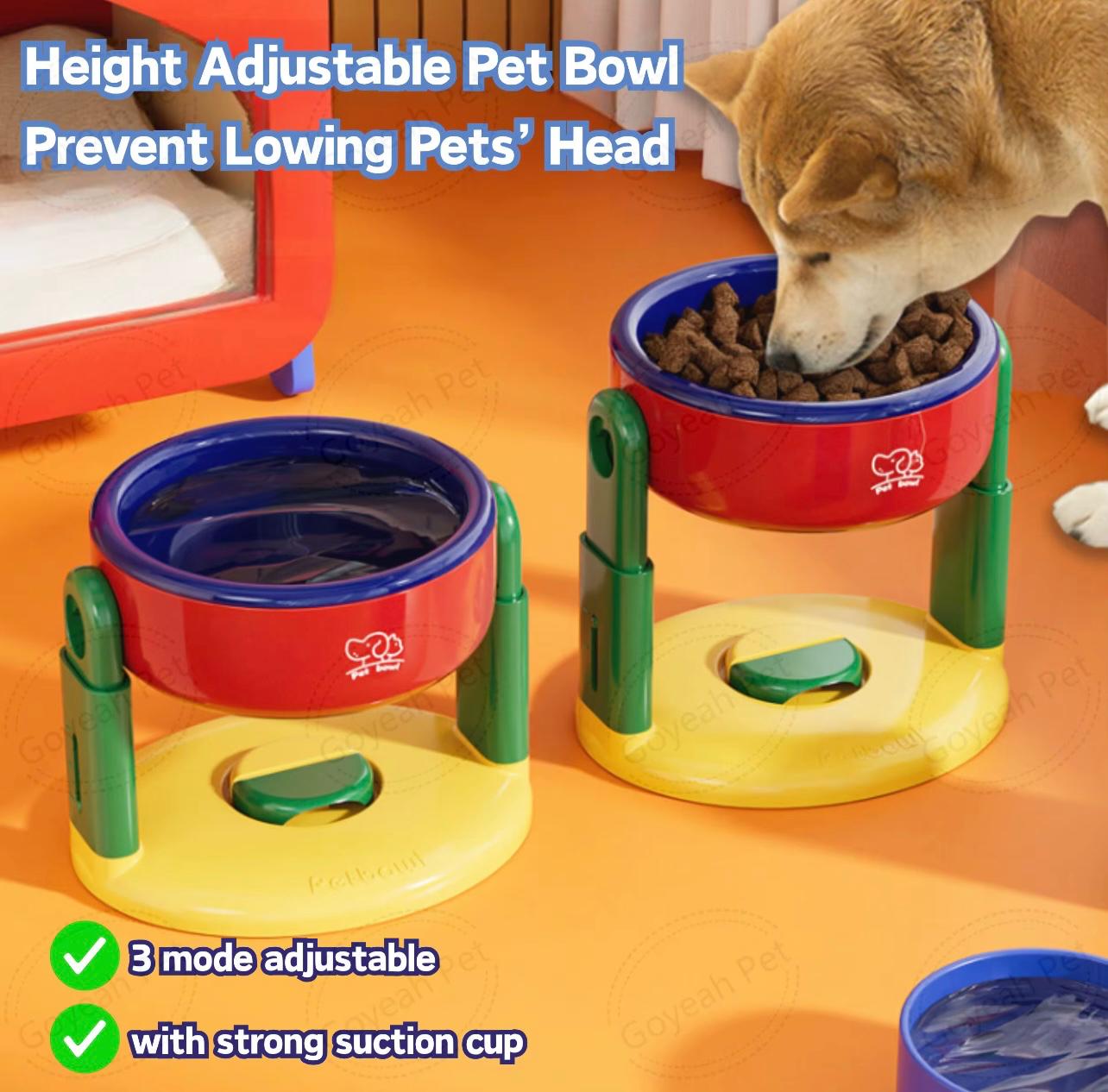Adjustable Suction Pet Bowl – Anti-Spill, Anti-Tip Design for Cats & Dogs