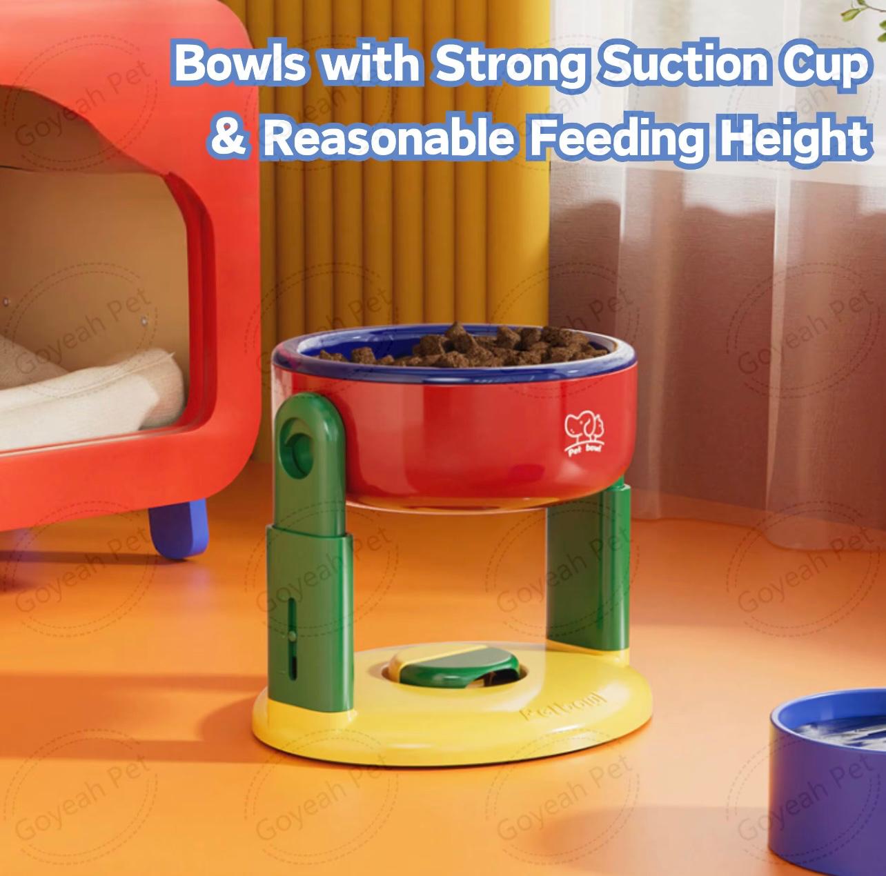 Adjustable Suction Pet Bowl – Anti-Spill, Anti-Tip Design for Cats & Dogs