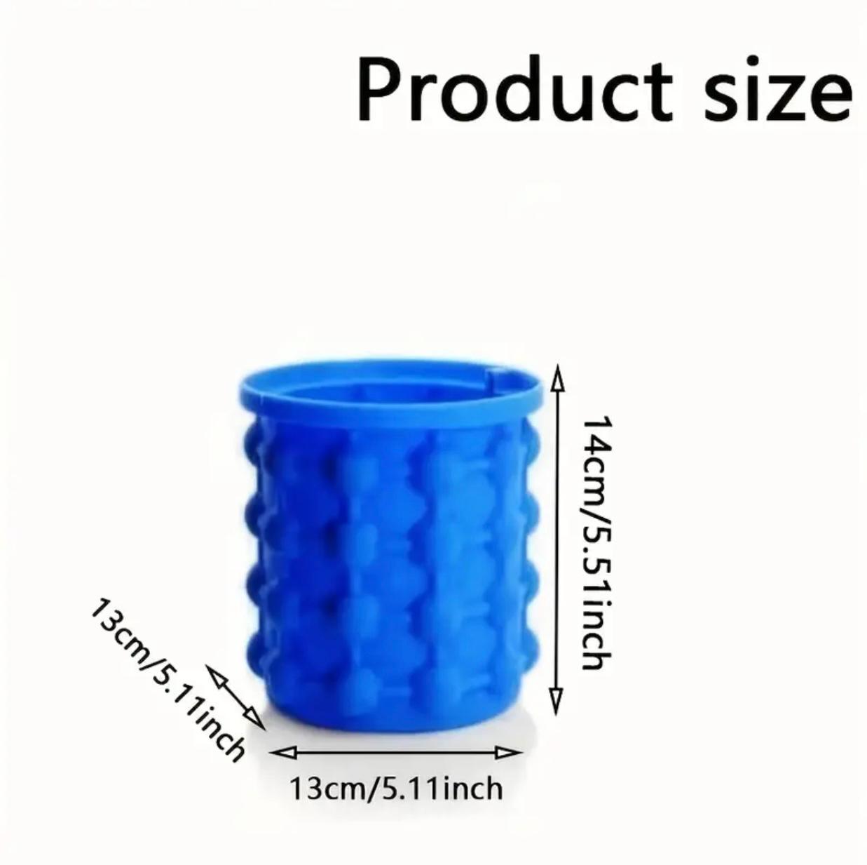 قالب دلو الثلج من السيليكون المحمول مع غطاء