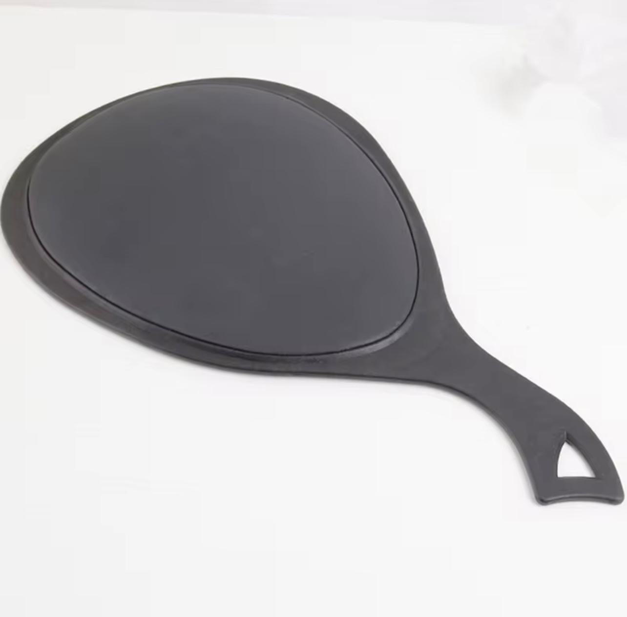 Handheld Round Mirror with Stylish ABS Handle