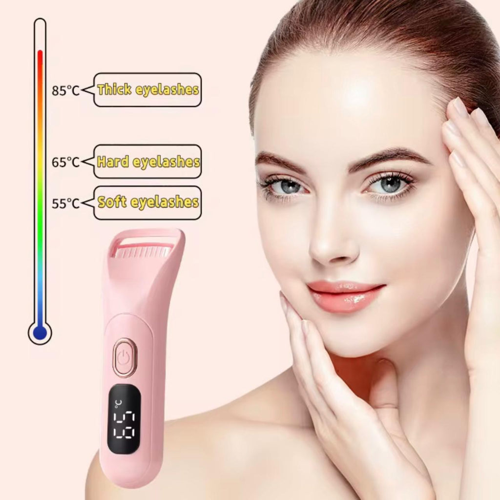Electric Eyelash Curler with Digital Temperature Display