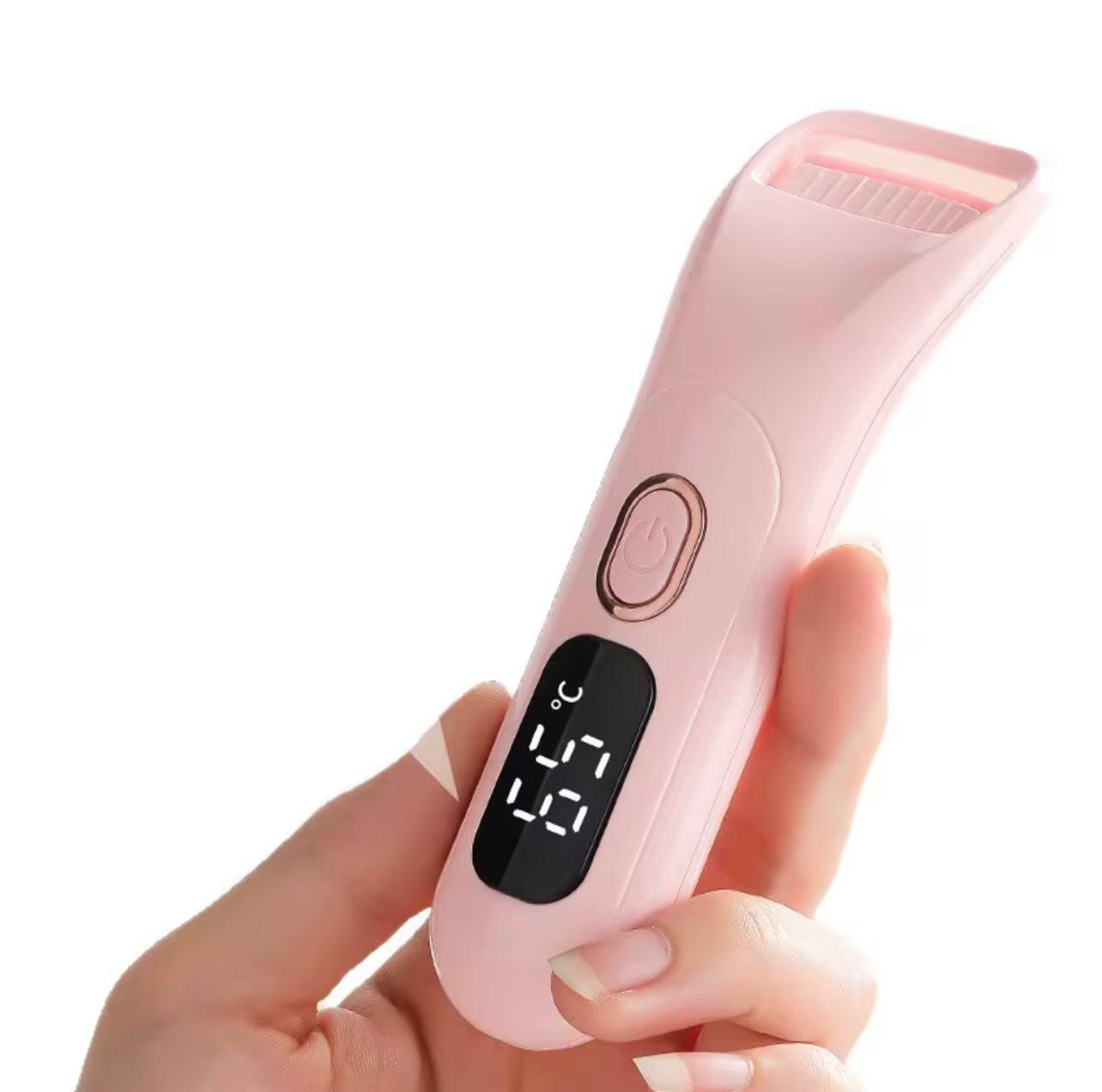 Electric Eyelash Curler with Digital Temperature Display