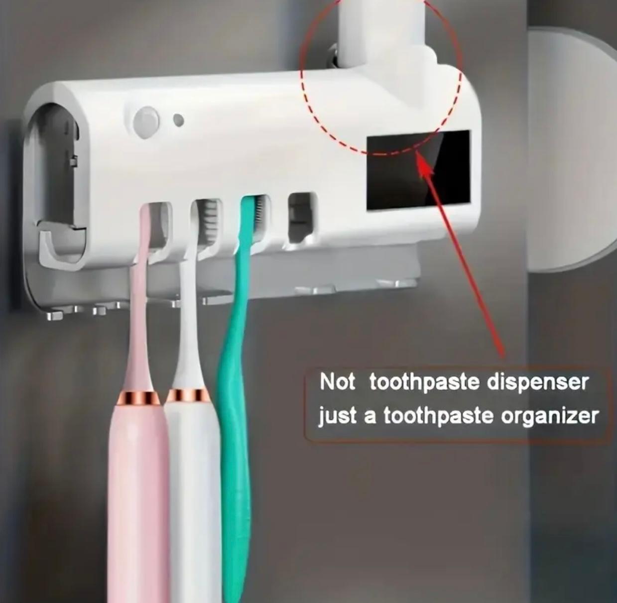 حامل فرشاة الأسنان وموزع معجون الأسنان