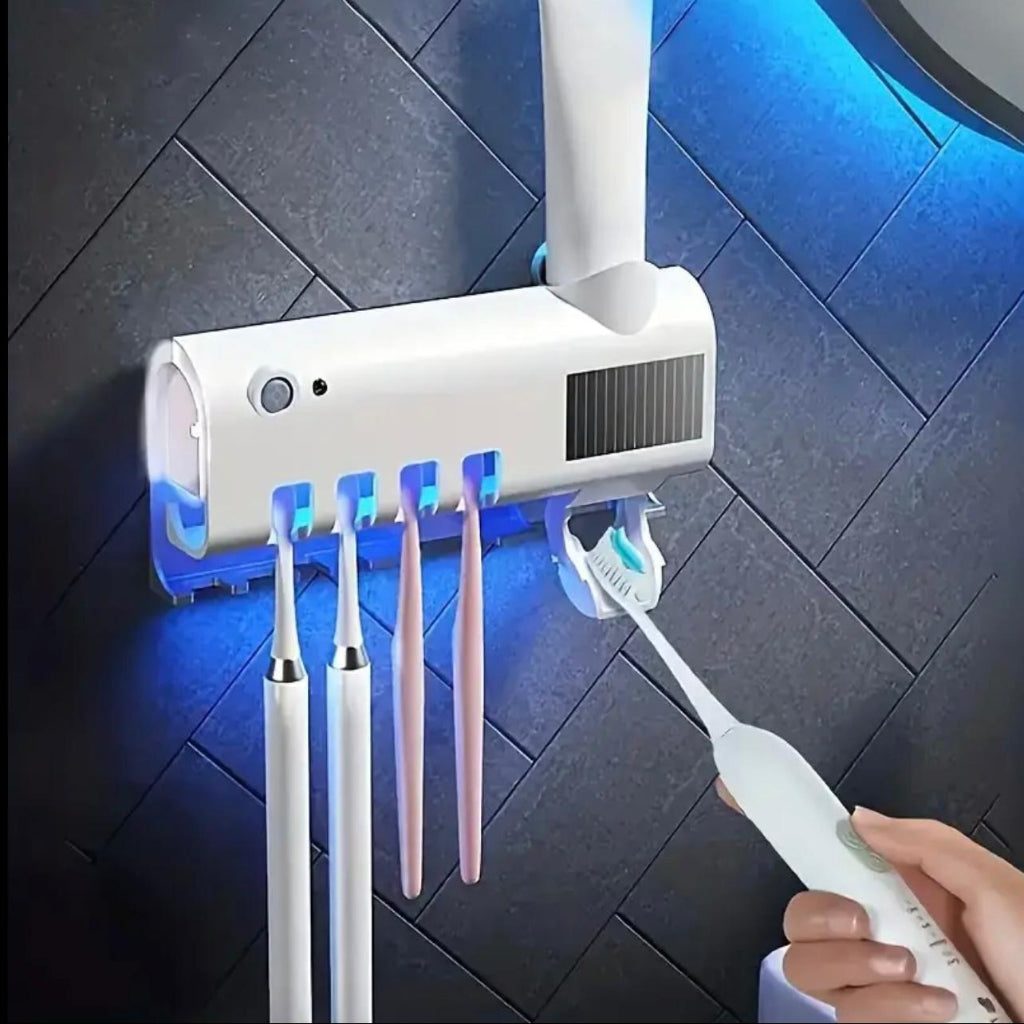Toothbrush Holder & Toothpaste Dispenser