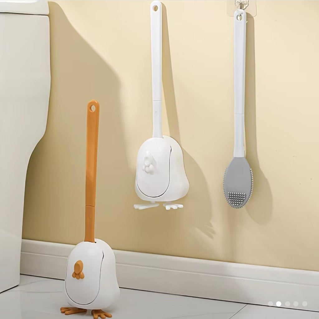 Cute Duck Toilet Brush Set – Wall-Mounted or Floor-Standing