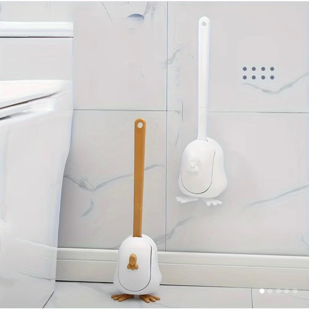 Cute Duck Toilet Brush Set – Wall-Mounted or Floor-Standing