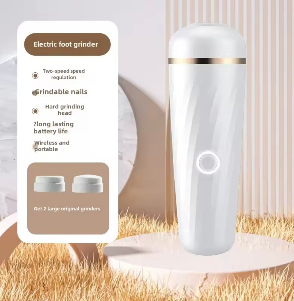 Electric Foot Repair Tool – Softens, Smooths & Removes Hard Skin Quickly, Portable Foot Care Kit